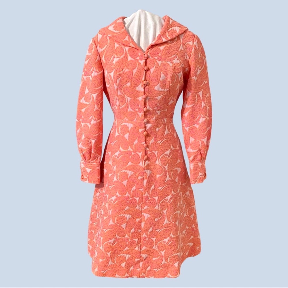 Vintage 70s Paisley Mod Dress
